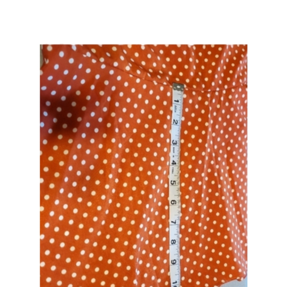 Lush Polka Dot Skirt M - Burt Orange - Picture 7 of 10